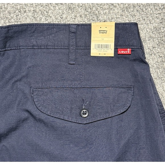Levi's Carrier Cargo Shorts Big & Tall Cotton Loose Fit Navy Blue Mens Sz 54 NWT - Picture 1 of 6